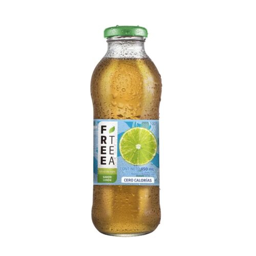 Bebida Té Verde Free Tea Light Limón Botella 450 mL