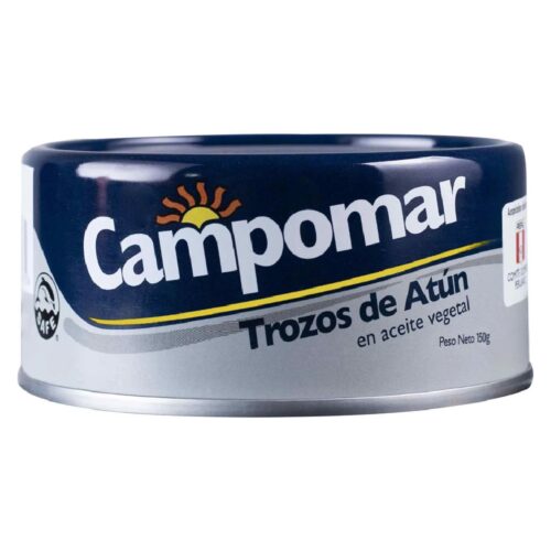 Atún Campomar En Trozos En Aceite Vegetal Lata 150 g