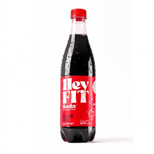 Hey Fit Soda Black Fizz 600ml